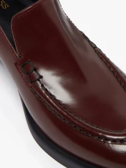 Discount Anna Venetian Loafer Heels Leather Women Venetian Loafers