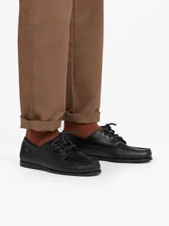 Sale Camp Moc Jackman Black Leather Boots & Moccasins