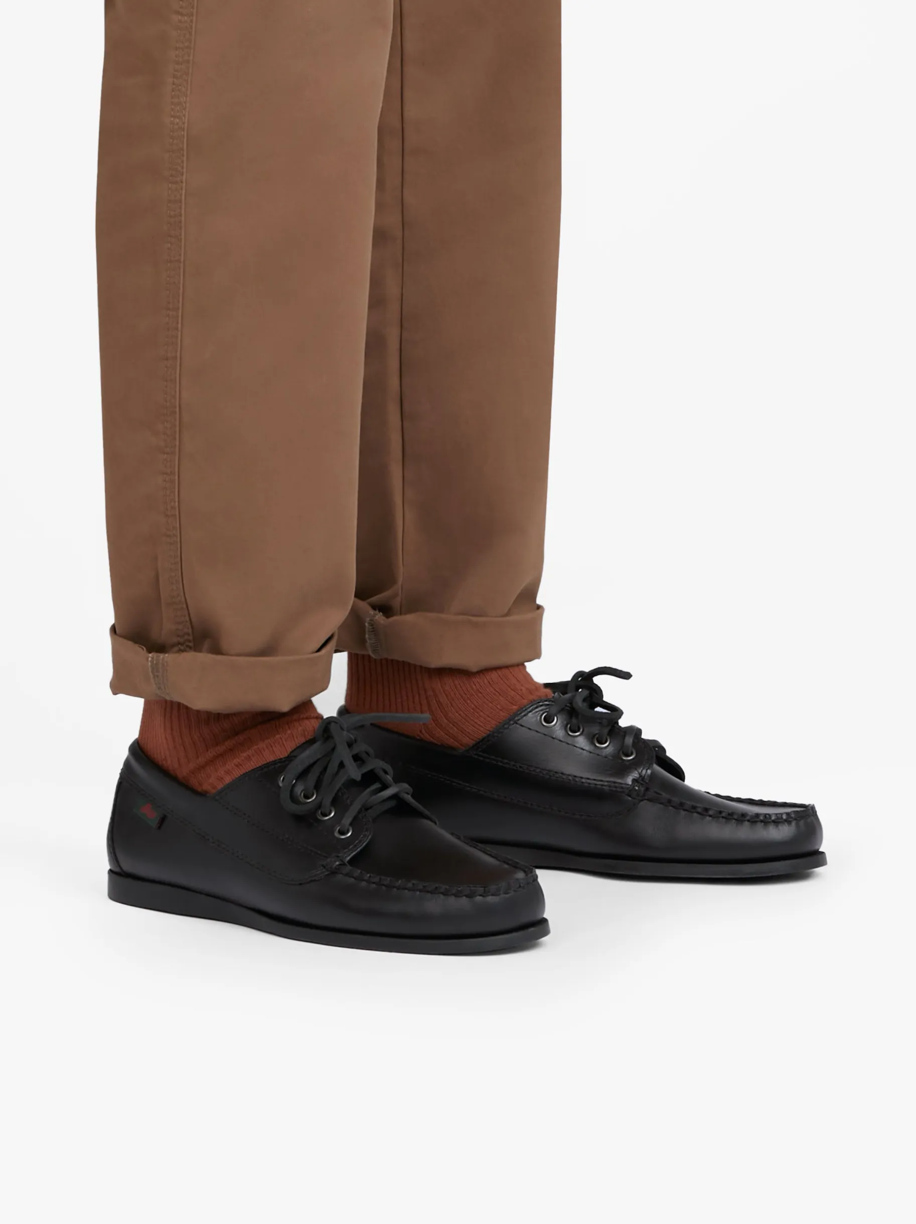 Sale Camp Moc Jackman Black Leather Boots & Moccasins