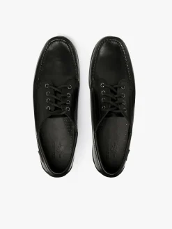 Sale Camp Moc Jackman Black Leather Boots & Moccasins