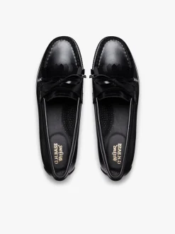 New Easy Weejuns Esther Bow Loafers Leather Women Penny Loafers