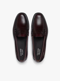 New Easy Weejuns Larson Flag Penny Loafers leather Penny Loafers