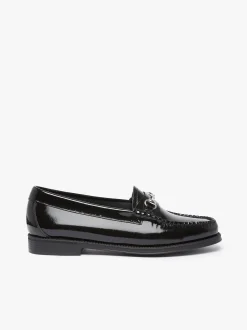 Outlet Easy Weejuns Penny Lianna Horsebit Loafers Black Patent Leather Women Penny Loafers