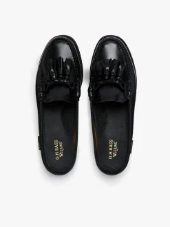 Outlet Easy Weejuns Tetra Tassel Slides Leather Women Tassel Loafers