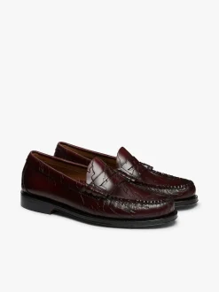 Discount x Maharishi Larson Penny Loafers Embossed Leather Penny Loafers