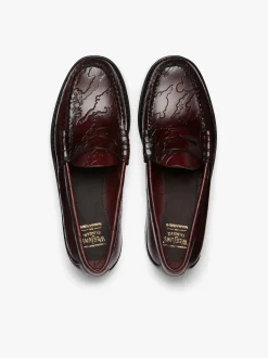 Discount x Maharishi Larson Penny Loafers Embossed Leather Penny Loafers