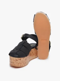 Discount Helena Platform Sandals Leather Women Sandals