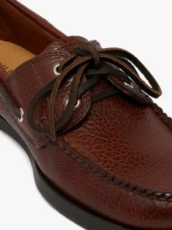 Sale Jetty II 2 Eye Boat Shoes Tumbled Leather Boat Shoes