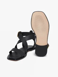Outlet Marina Ankle Strap Sandal Leather Women Sandals