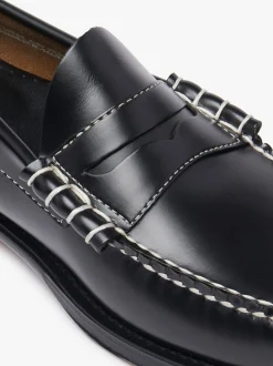 Best Weejuns Larson Penny Loafers Contrast Stitch Leather Penny Loafers