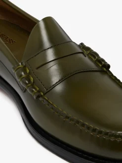 Online Weejuns Larson Penny Loafers green leather Penny Loafers