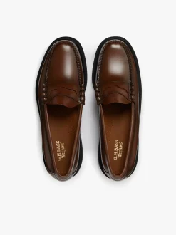 New Weejuns Larson Step Penny Loafers Mid brown leather Penny Loafers