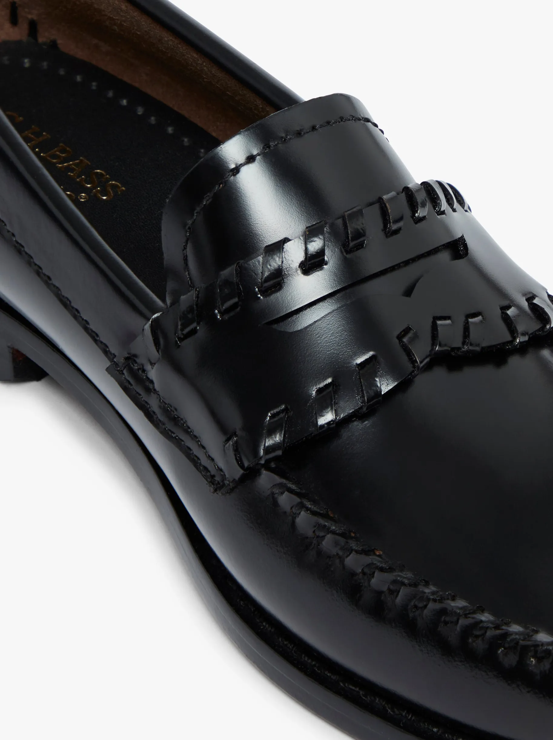 Discount Weejuns Lola Whipstitch Loafers Leather Women Penny Loafers