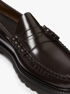 New Weejuns Lug Larson Penny Loafers leather with lug sole Chunky Loafers