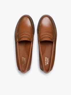 Weejuns Penny Loafers Bombay Brown Leather Women Penny Loafers