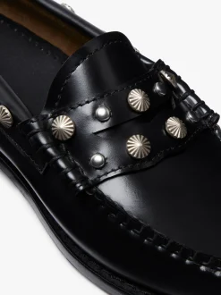 Best Weejuns Penny Stud Loafers Leather Women Penny Loafers