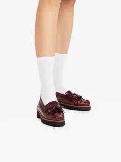 New Weejuns 90s Esther Kiltie Tassel Loafers Leather Women Chunky Loafers