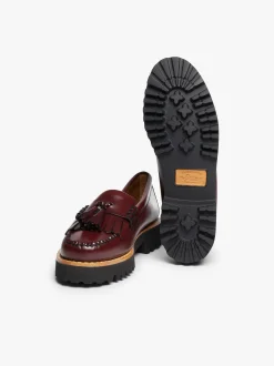 New Weejuns 90s Esther Kiltie Tassel Loafers Leather Women Chunky Loafers