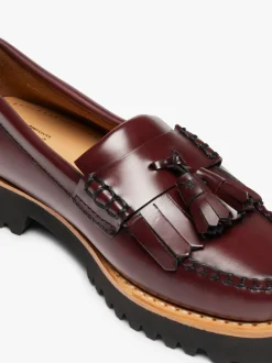 New Weejuns 90s Esther Kiltie Tassel Loafers Leather Women Chunky Loafers