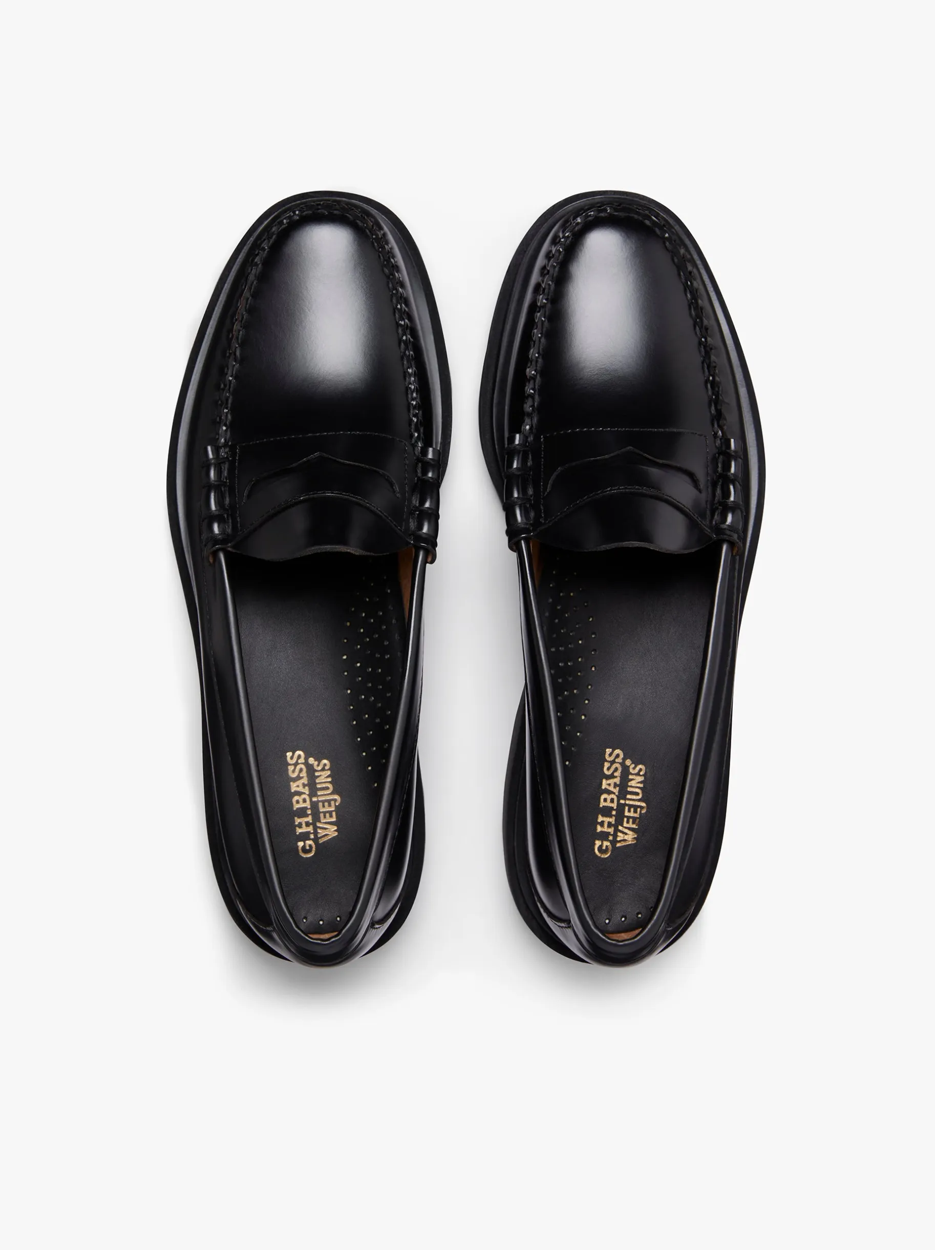 Outlet Weejuns Step-Lug Larson Penny Loafers Leather Penny Loafers