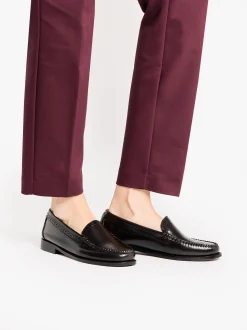 Sale Weejuns Venetian Brogue Loafers leather Women Penny Loafers