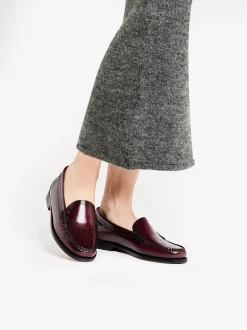 Best Weejuns Venetian Brogue Loafers Leather Women Penny Loafers