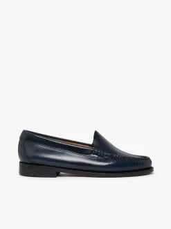 Sale Weejuns Venetian Loafers Navy Leather Women Penny Loafers